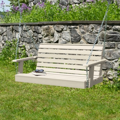 P600009697 Highwood USA Weatherly 4-Foot Porch Swing, Whitewa sku P600009697