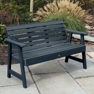 Highwood USA Weatherly 5-Foot Garden Bench, Federal Blue