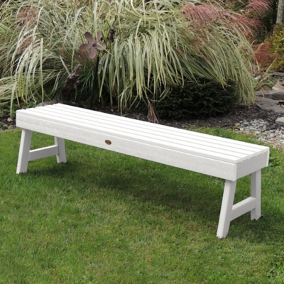 Highwood USA Weatherly 5-Foot Picnic Bench, White