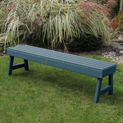 Highwood USA Weatherly 5-Foot Picnic Bench, Nantucket Blue