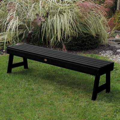 Highwood USA Weatherly 5-Foot Picnic Bench, Black