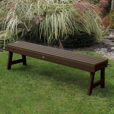 Highwood USA Weatherly 5-Foot Picnic Bench, Weathered Acorn