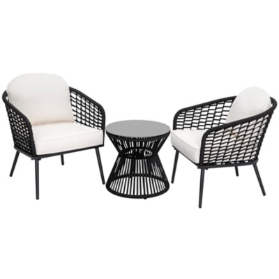 Nuu Garden 2 Outdoor Lounge Chairs and Side Table, , large