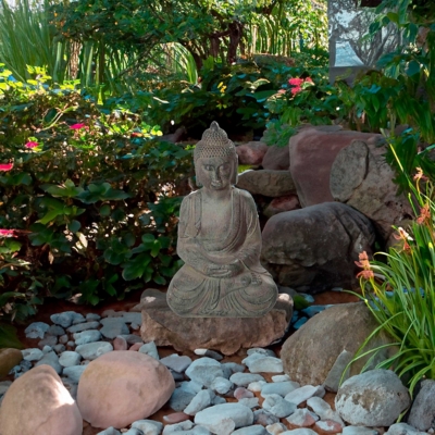 Galt International Tall Sitting Buddha Garden Statue 24"H, , large