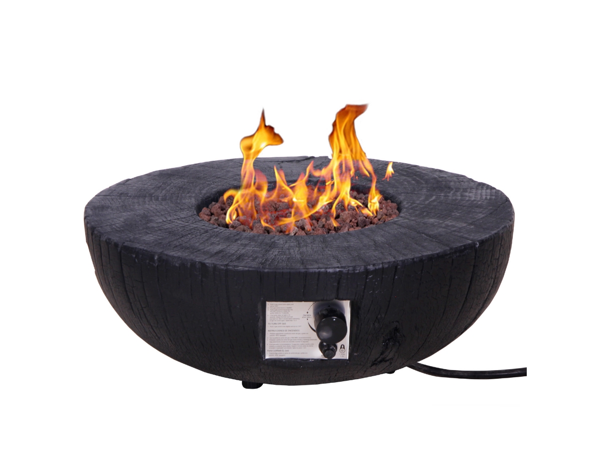 AFTERGLOW Tree Bark Design Outdoor Fire Pit | Ashley