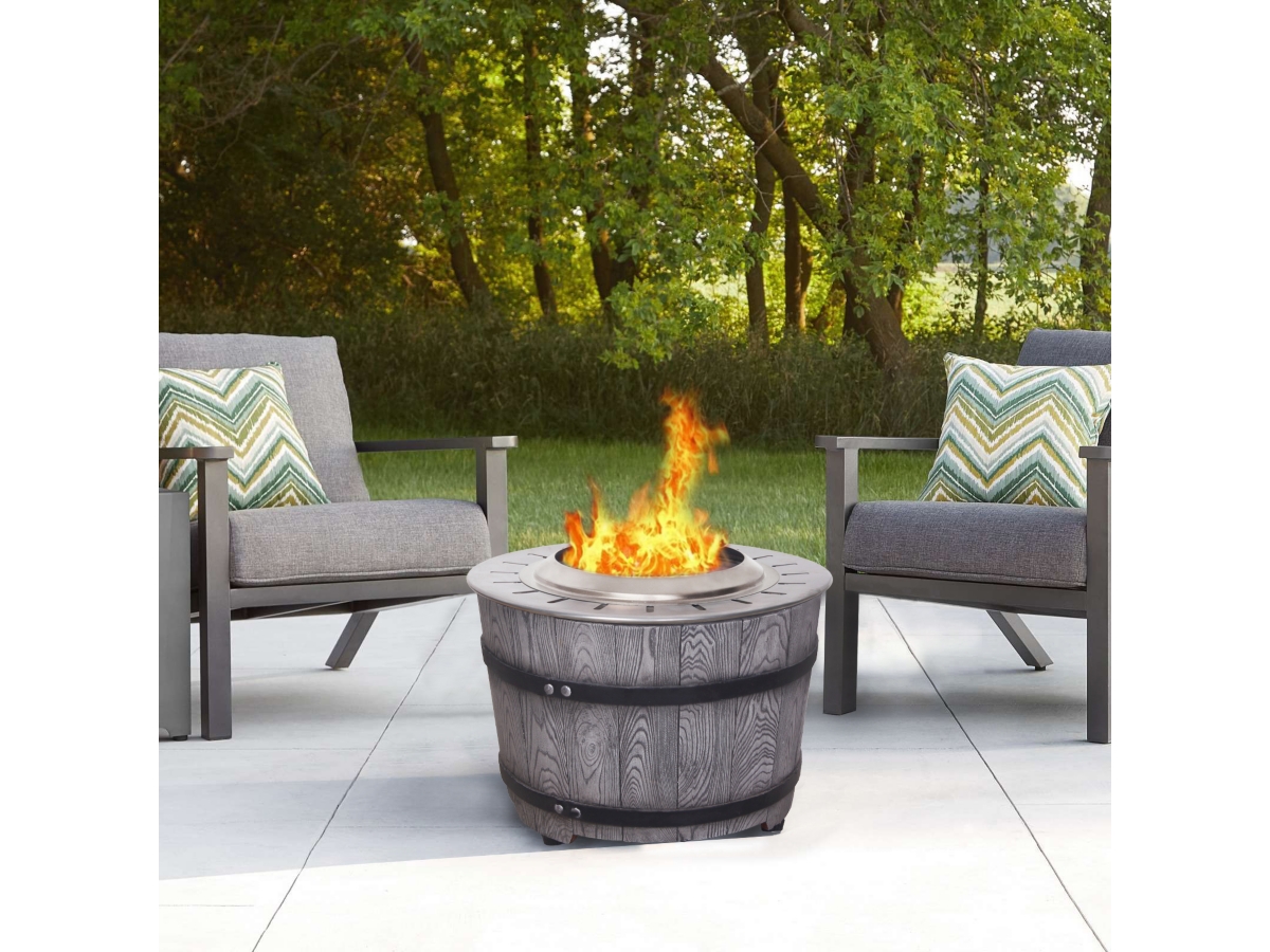 AFTERGLOW Outdoor Smokeless Firepit with Surround | Ashley