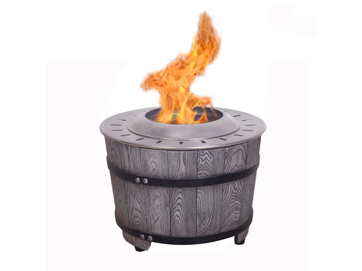 AFTERGLOW Outdoor Smokeless Firepit with Surround | Ashley
