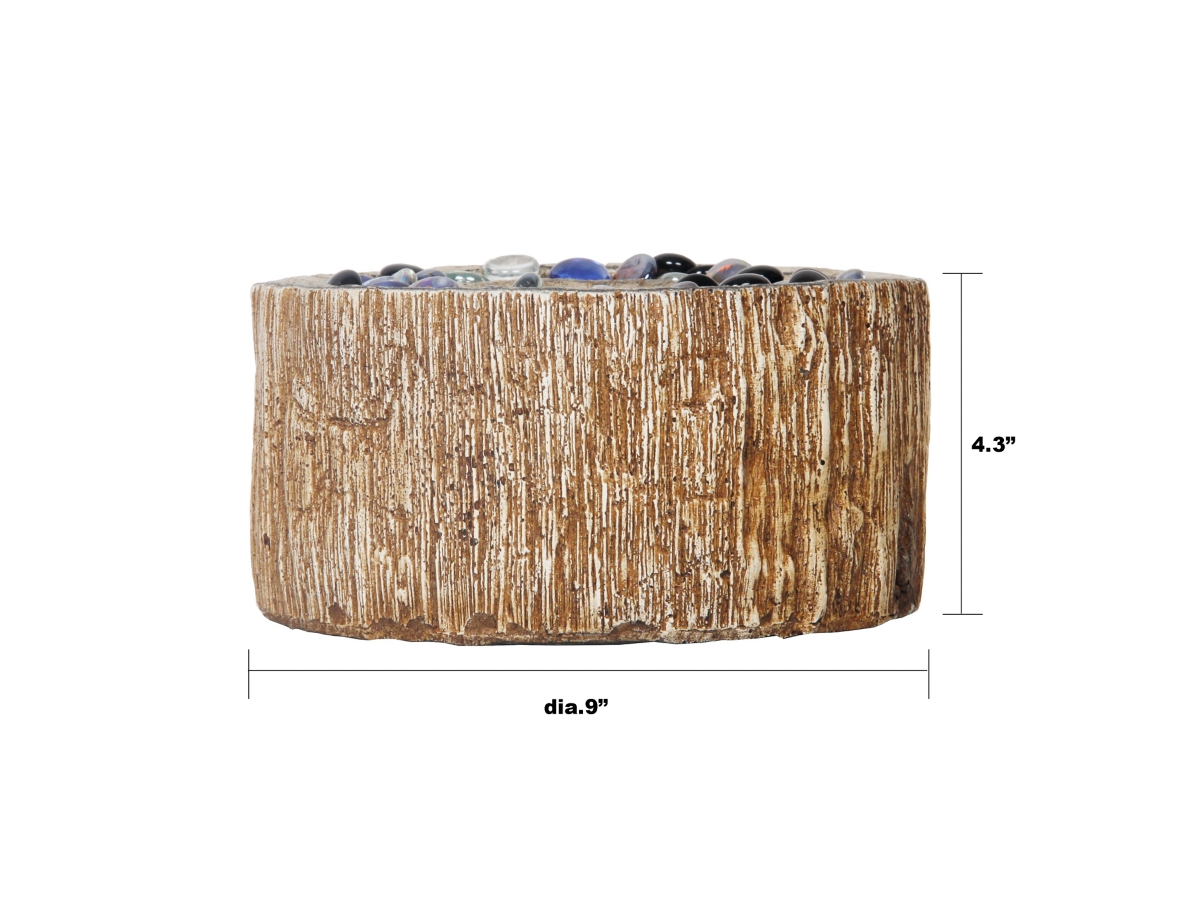 AFTERGLOW Tree Bark Design Outdoor Table Top Fire Bowl | Ashley AFTERGLOW Tree Bark Design Outdoor Table Top Fire Bowl | Ashley