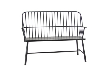 Bayberry Lane High Back Frame Outdoor Bench, , large
