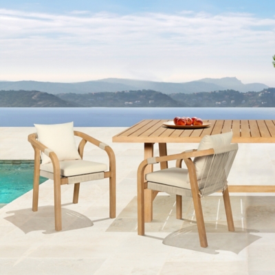 P600010520 Cypress Outdoor Patio Dining Chair (Set of 2), Ivo sku P600010520