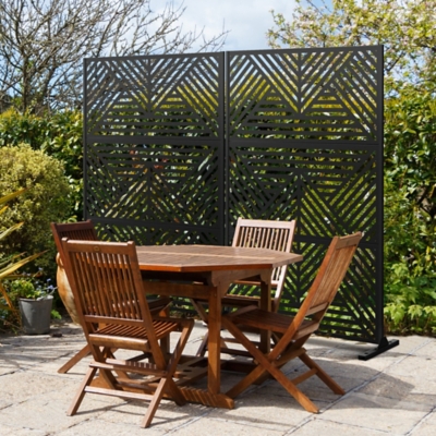 TranquilBreeze Zodiac Outdoor Privacy Screen Garden Fence, , large