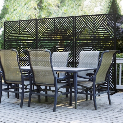 TranquilBreeze Zodiac Outdoor Privacy Screen Garden Fence, , large