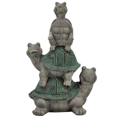 Galt International Triple Turtle Garden Statue, , large