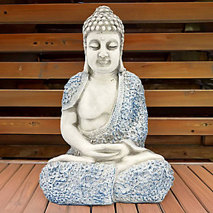 Galt International Sitting Buddha Garden Statue, , rollover