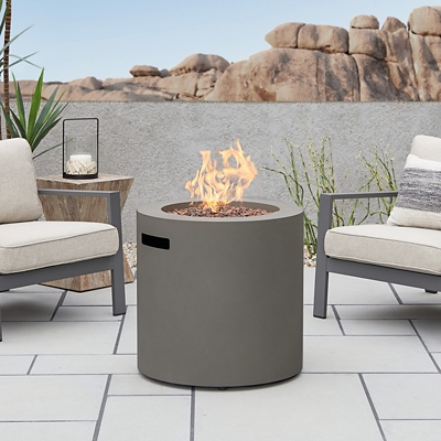 Real Flame Hephaestus Propane Fire Pit, Mist Gray