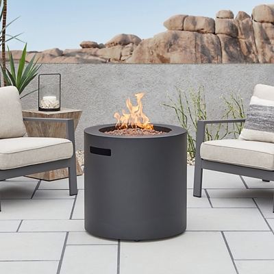 P600010756 Real Flame Hephaestus Propane Fire Pit, Black sku P600010756