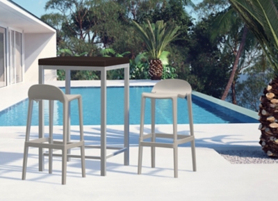 Joyous Bar Stool (Set of 2), Taupe, rollover
