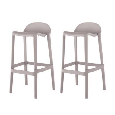 Joyous Bar Stool (Set of 2), Taupe, large