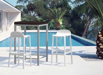 P600010855 Joyous Bar Stool (Set of 2), White sku P600010855