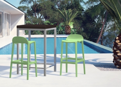 P600010857 Joyous Bar Stool (Set of 2), Green sku P600010857