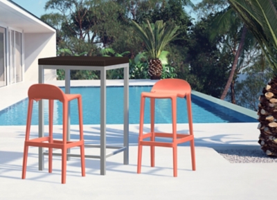 Joyous Bar Stool (Set of 2), Salmon