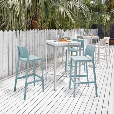 Sensilla Bar Stool (Set of 2), Baby Blue