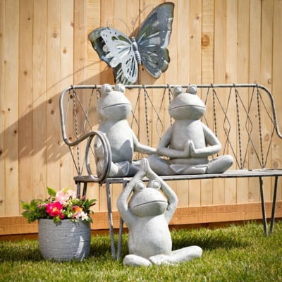 Sullivans Outdoor Garden Butterfly Sculpture, Gray