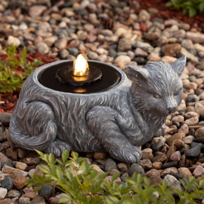 P600011028 Sullivans Outdoor Cat Water Fountain, Gray sku P600011028