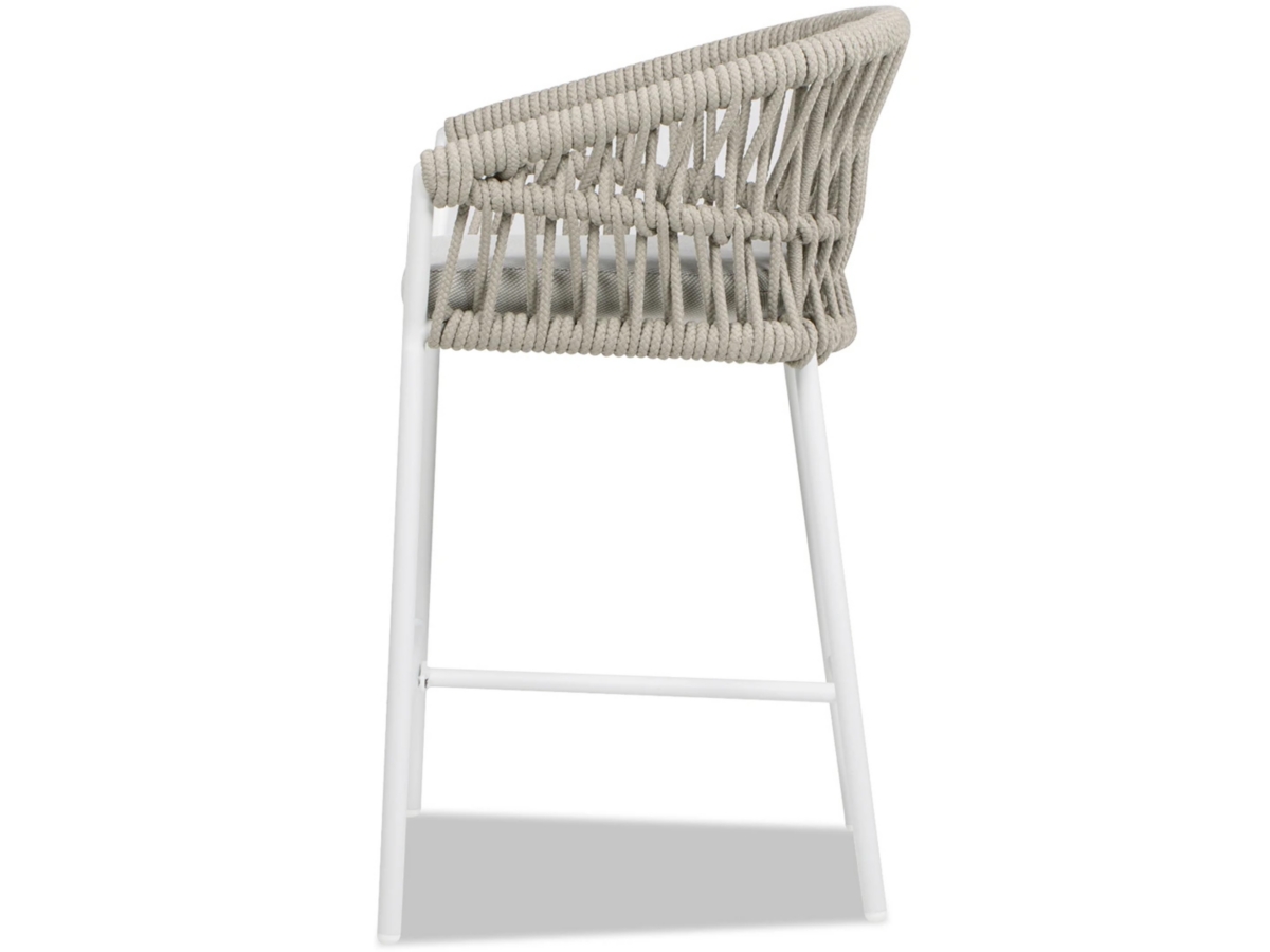 Maiden Weaving Barrel Patio Counter Stool Set of 2 | Ashley