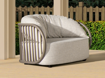 P600011515 Harper Barrel Outdoor Armchair, Oat Beige sku P600011515