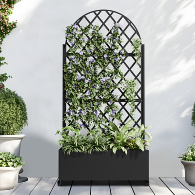 P600011545 TranquilBreeze 71 Arched Diamond Outdoor Trellis,  sku P600011545