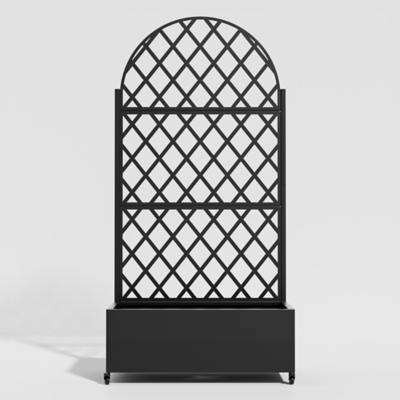 TranquilBreeze 71" Arched Diamond Outdoor Trellis, , large