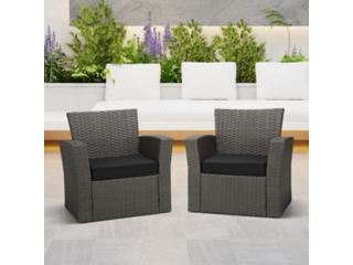 Westin Furniture Color Stay Outdoor Seat Cushion With Double Welt (Set of 2)
