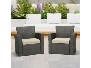 Westin Furniture Color Stay Outdoor Seat Cushion (Set of 2)