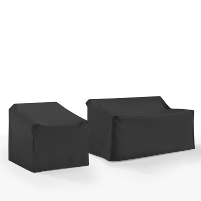 Crosley Furniture Outdoor Loveseat and Chair Furniture Cover, , large