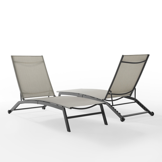 Weaver Outdoor Chaise Lounge (set of 2)