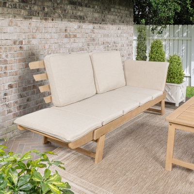 JONATHAN Y Hartley Outdoor Folding Day Bed Sofa, , rollover