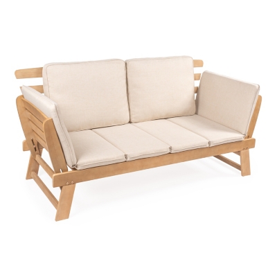 JONATHAN Y Hartley Outdoor Folding Day Bed Sofa, , large