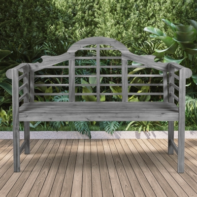 Jonathan Y Lutyens Outdoor Bench, Gray