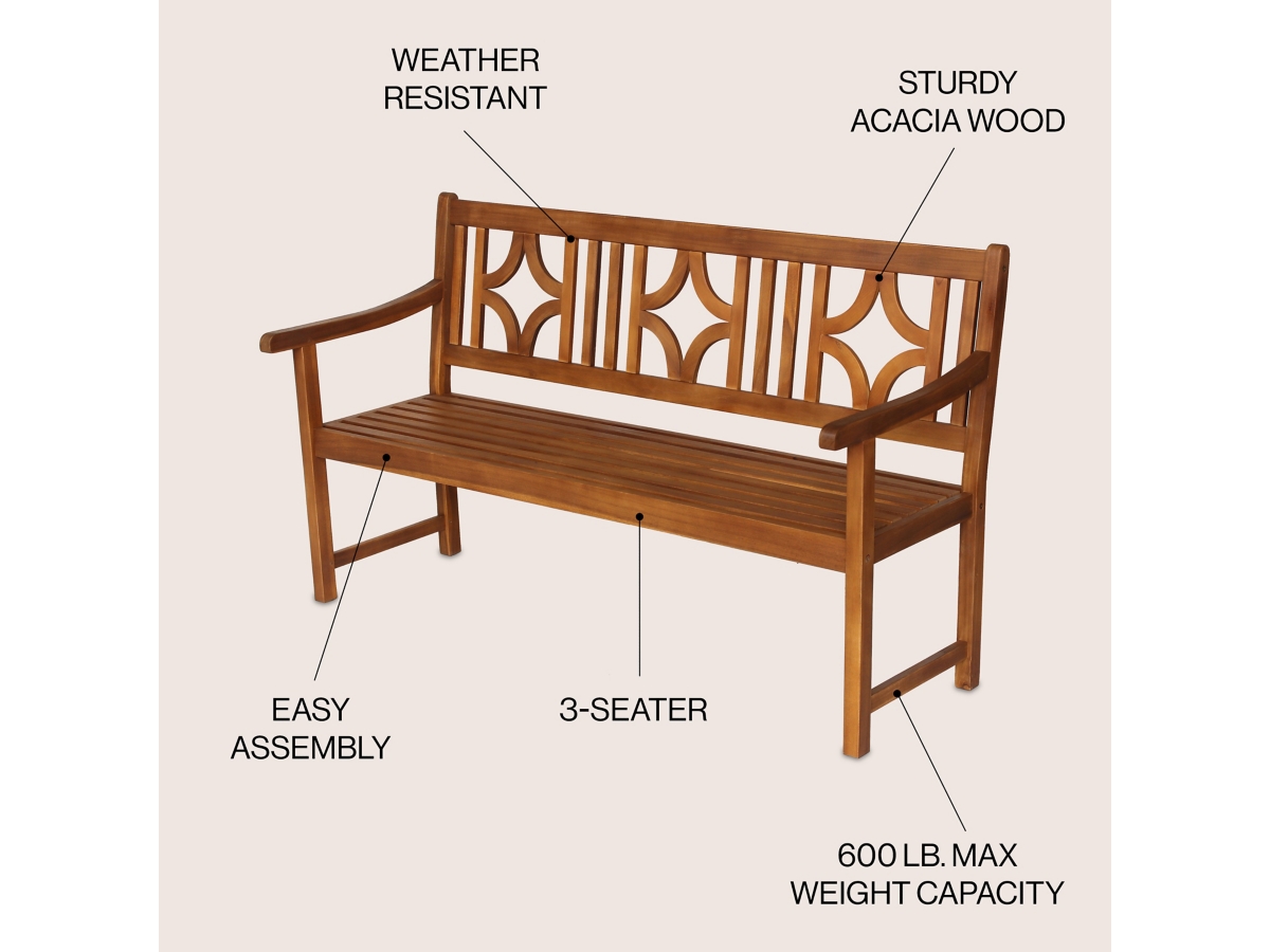 Jonathan Y Sloane Outdoor Bench Ashley