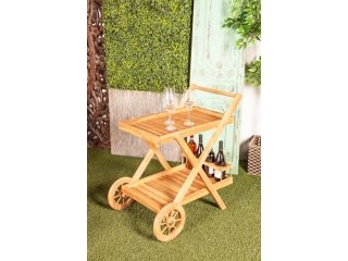 Bayberry Lane Rolling Bar Cart
