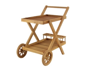 Bayberry Lane Rolling Bar Cart