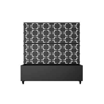 Dovelina Tranquilbreeze Outdoor Trellis With Planter Box In Squares Pattern, , grid