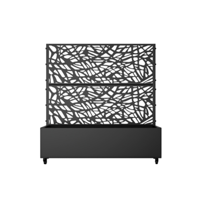 Dovelina Tranquilbreeze Outdoor Trellis With Planter Box In Web Pattern, , large