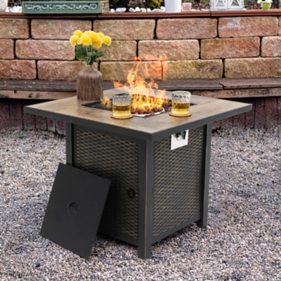 Nuu Garden Outdoor Fire Pit Table, , rollover