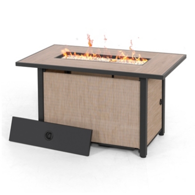 Nuu Garden Outdoor Propane Fire Pit Table, , large
