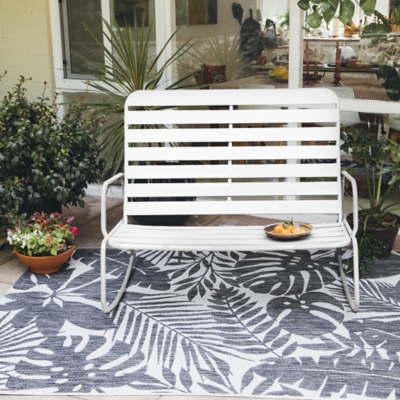 Novogratz Roberta Outdoor Rocker Loveseat, , rollover