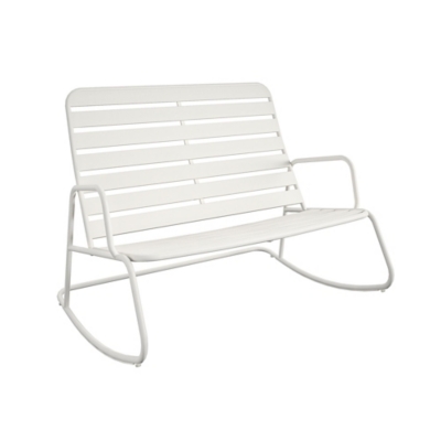 Novogratz Roberta Outdoor Rocker Loveseat - Thumbnail 5