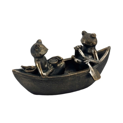 Galt International Outdoor Garden Rowing Frogs Statue | Ashley