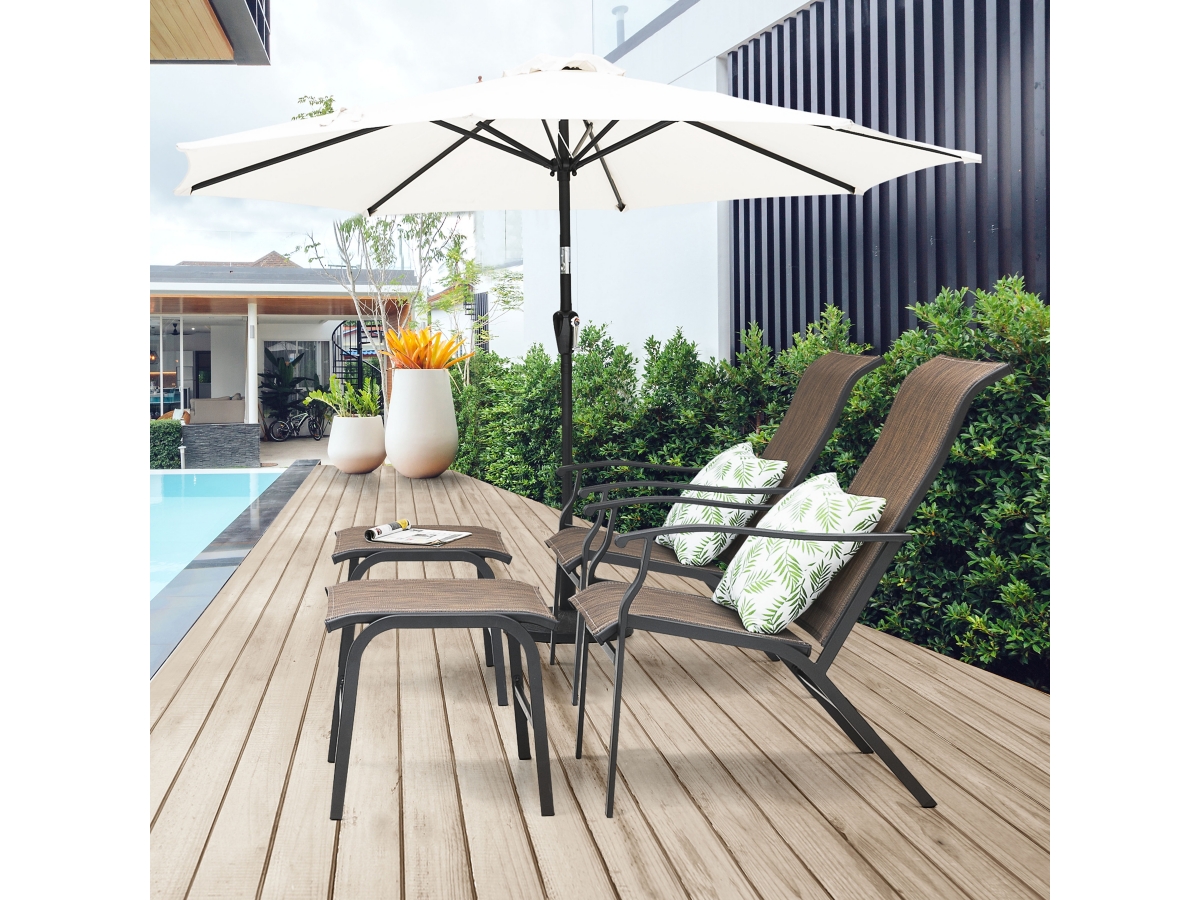 Nuu Garden Outdoor Lounge Chair With Ottoman Ashley